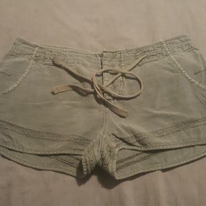 Free People army green shorts